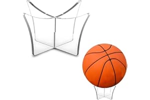 EIOURVY 1 Confezione di Supporti per palloni in Acrilico Trasparente per Calcio, Basket, Rugby e pallavolo