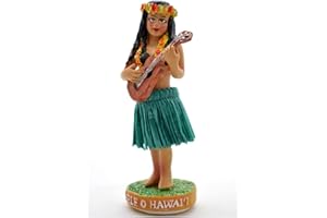 ‎DIXIE STORE DIXIE STORE Wackelfigur Auto Lustig Hawaii Deko Auto - 11cm Wackelfigur Auto Gadget - Wackeldackel fürs Auto Deko Innen - Autos Spielzeug - Auto Innenraum Zubehör Innenraum Deko - Nemele