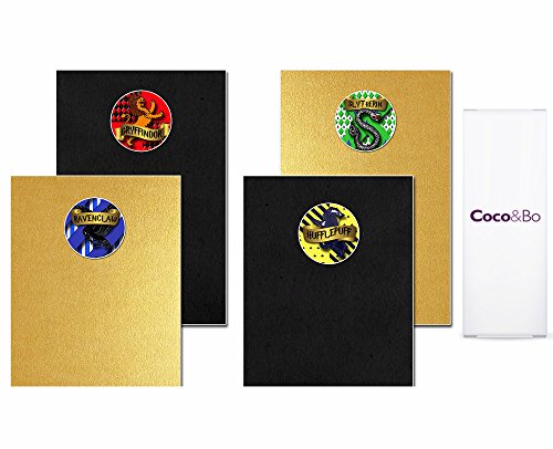 Coco & Bo – Hogwarts Häuser – Standard Geschirr Party Pack für 8 – Gryffindor, Slytherin, Hufflepuff und Ravenclaw – Magical WIZARDING Harry Potter Thema Hogwarts Schule Party Tischdekorationen – Tisch, Teller, Tassen, Servietten und-Partytaschen - 3