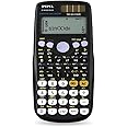 Scientific Calculators, IPepul Math Calculator with 417 Function, Solar Battery Power and 4-Lines Display, School Supplies for Middle High College Students Teachers (Black 991ES)