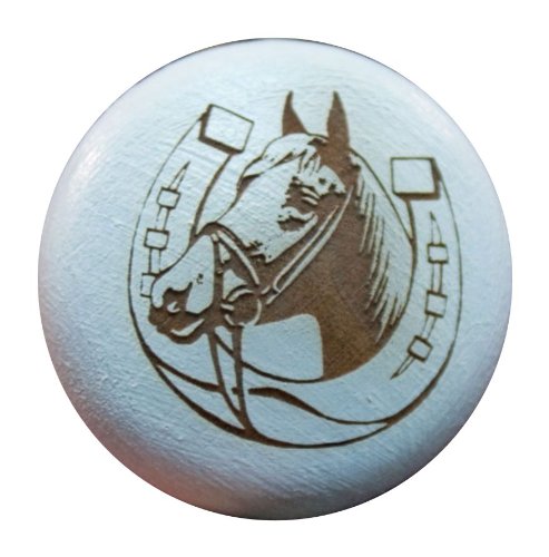 Preisvergleich Produktbild Möbelknauf Pferd im Hufeisen 15085