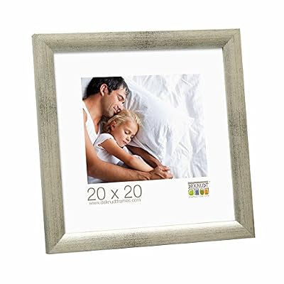 Deknudt Frames S54SD7 Cadre Photo Bois Gris/Argenté 20 x 20 cm