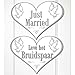 Produktbild NET TOYS Hochzeit Türschild Just Married Herz Haustürschild frisch verheiratet Klingelschild Ehepaar