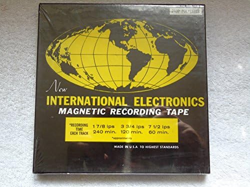 1 x Brand New International Electronics 2400ft 7in 1/4in Wide Reel To Reel Tape,(Wrapping is slightly torn on this item)