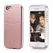 Produktbild OKCS® Selfie LED Case Light Schutzhülle Foto Selfie Selbstporträit Beleuchtung Hardcover Licht für das iPhone 5 / 5s in Beauty Rosé Gold