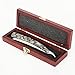 Witasm Straight Razor Set Cut Throat Barber Razor Shavette with Gold Handle & Rose Wood Case