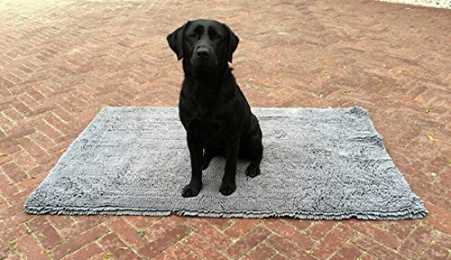 Doggy Dry Microfibre Chenille Doormat for Wet Dog Paws, 26 x 36 Inch, Large
