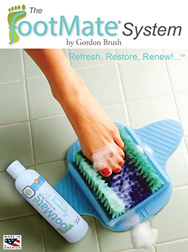 FootMate Complete BLUE Foot Care System Foot Cleansing Massager Shower Brush