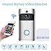 Produktbild HUIGE Wireless WiFi Video Camera Doorbell, Batterien und Chime Inklusive iOS und Android Apps Night Vision Motion Sensor