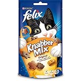 Felix Knabber Mix Katzensnack Original, 8er Pack (8 x 60 g)