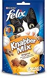 Felix Knabber Mix Katzensnack Original, 8er Pack (8 x 60 g)