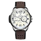 IG Invictus  Mode Männer Quarzuhr Hochwertige Lederuhr Blu Ray Glas Armbanduhr Raglan XR3064 Herrenuhr mit Gürtel Männer Uhr