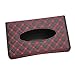 Speedwav Leatherette Diamond Design Car Foldable Tissue Holder Box-Black Red RS.399.00