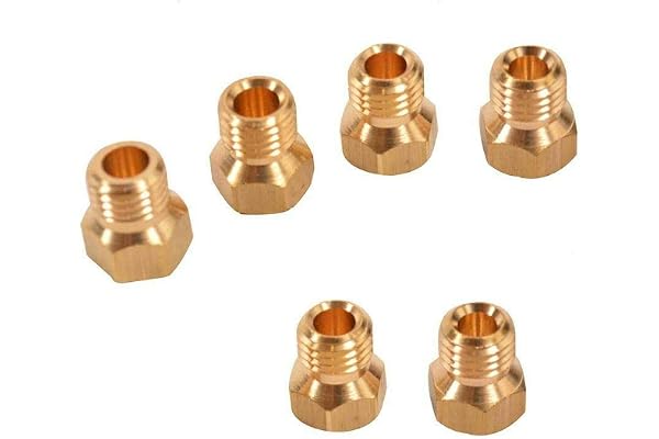 Tezla 6 buses de jet GPL pour cuisinière, plaque butane, gaz propane Calor Or 1 x 50, 2 x 65, 2 x 70, 1 x 87