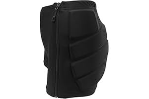 PONGNAS Crash Shorts for Adults, Ice and Roller Speed Skating Figure Skating Hip Shorts, One-Piece Design, Thin and Breathable, High-Elastic Material with Sponge, Large Area