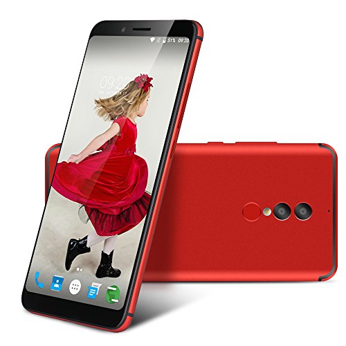 UMIDIGI S2 Smartphone 4G Android 6.0 (Helio P20 Octa Core 2.3GHz, 6.0â€ 18:9 Schermo, 4GB RAM 64GB ROM, 13MP+5MP+5MP Camera, Fingerprint ID, Dual SIM, 5100mAh Batteria, GPS, WiFi) Rosso