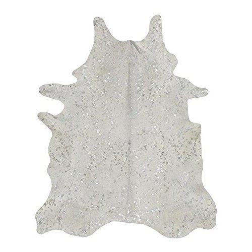 Tappeto In Pelle Di Mucca Sfondo Grigio E Gocce Di Acido D