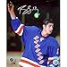 Produktbild NHL Brandon Dubinsky Rangers Blau Jersey hält Puck Vertikal handsignierten 8-by-10-inch Foto
