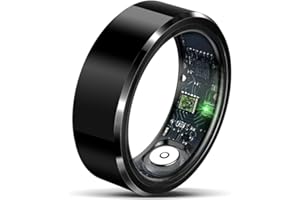 WEEHOMY Smart Ring - Rastreador de salud para hombres y mujeres, frecuencia cardíaca, oxígeno en sangre, monitoreo del sueño, seguimiento de fitness, fotografía remota, ver videos Tk, impermeable IP68,