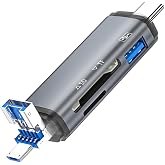 Coverzone Usb Otg Kart Okuyucu Type-C to USB U&ccedil;lu PC Bilgisayar ve Notebook Uyumlu Mikro SD Kart Okuyucu USB A to USB CADS-30