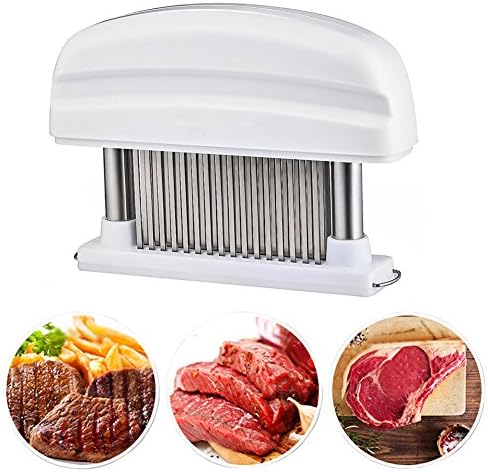 Stainless Steel Professional Meat Tenderizer Needle - With 48 Ultra Sharp Needle Stainless Steel Blades,makes All Meats So Tender And Gentle With No Effort,Rich In Taste, Juicy Is More Full