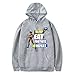 Produktbild for-TNITE Printing Unisex Hoodie Novelty Game Sweatshirt Pullover Hoodie for Christmas,Gray,XS