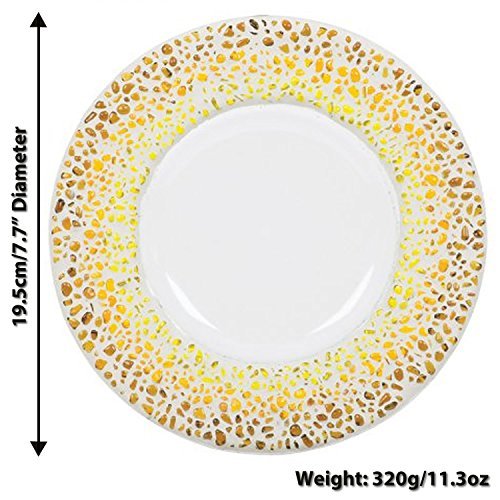 Yankee Candle 1348171 Sunset Lampenschirm und Teller-Set, Keramik, weiß / mehrfarbig, 15 x 15 x 12 cm - 6