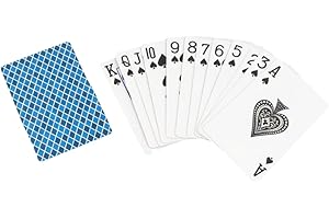 TC Toys - STANDARD Size Playing Cards PLASTIC COATED Deck | Durable, Water-Resistant Cards for Poker, Solitaire, Family Games & Party Favors