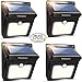 Produktbild 4Pack 28 LEDs Solarleuchten für Aussen, Neloodony [400 Lumen] Superhelle mit Bewegungsmelder Wasserdichte Solarleuchte Garten, Solarlampe für Wände, Auffahrt Innenhof,Hof,Flur,Veranda