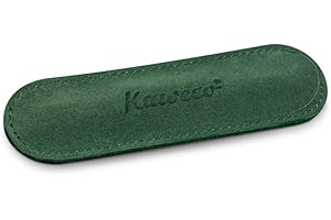 Kaweco Eco welurowe etui na długopisy w kolorze zielonym ze skóry – nadaje się na 1 długopis – numer artykułu 10002110