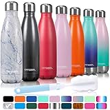 ✅ Hervorragendes Material: Unsere Isolierflaschen bestehen aus hochwertigem Edelstahl 18/8 und BPA-frei. Umweltfreundlicher, bequemer zu tragen, erfüllen Sie jederzeit Ihren Bedarf an Wasser. Durch den Kauf einer wiederverwendbaren Sportflasche müssen Sie möglicherweise nie wieder eine Plastikwasserflasche kaufen.