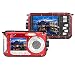 Produktbild Marvie HDV-801 Unterwasser -Stoß- Digitale 24MP Kamera & Camcorder Doppelbildschirme Dual-Vollfarb -LCD-FHD Zeigt 1080p Frei-Gehäuse Selbstauslöser Foto Video Recorder (rot)