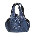 Eizur-Denim-Borsa-con-tracolla-trasportino-Portatile-Cane-Allaperto-Viaggiare-Borsa-Borsetta-Borsa-a-Spalla-per-Cani-Gatti-Piccolo-Animali-Dimensione-331753cm
