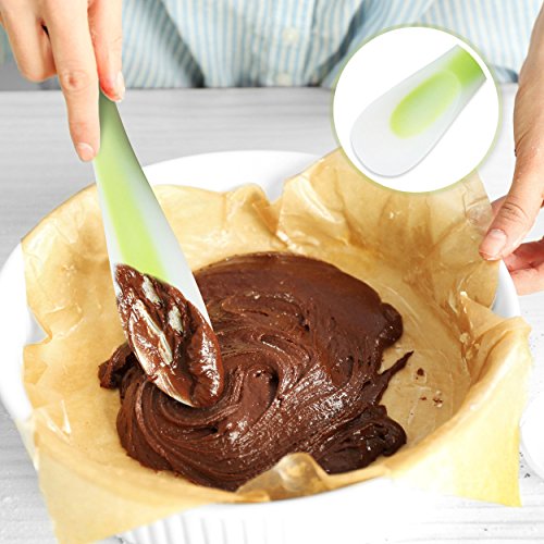 ORBLUE zweiseitiger Teigschaber aus Silikon, grün - 2