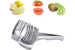 CBL COSMETICS BEAUTY LOVE ONLINE Vegetable Slicer, Stainless Steel, Multifunction Kitchen Tool Ideal for Slicing Tomato, Lemon, Lime, Eggs, Fruit and Vegetables Veg, fine Slice/Salad Server. Handheld Easy Clean
