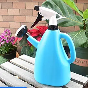 Dhruheer 2 in 1 Nice Quality Plastic Watering Can Sprinkler for Plants/Garden/Pots with Sprayer (1 Litter, Assorted)