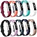 Produktbild Fur Fitbit Alta HR und Fitbit Alta Armband,ZhengYue Verstellbares Karo Koper Ersatzarmband Wristband Silikonarmband Fitness Zubehorteil mit Metallschliese 10PCS Small