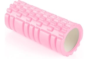 HOUSLUX Faszienrolle 33x14cm, Faszienrolle wirbelsäule Foam Roller Faszienrolle Rücken FaszienrolleProfessionelle Faszien Rolle für den Rücken und Wirbelsäule(Rosa)