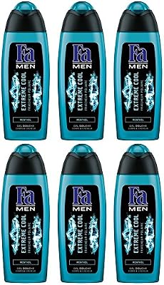 Fa - Shampooing - Douche - Extreme Cool - Flacon 250 ml - Lot de 6