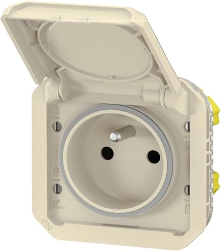 Legrand Plexo Wechselschalter – IP55 Wasserdicht, IK08 Stoßfest, Für Innen & Außen, Mattes Grau