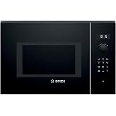 Bosch, Built-In Microwave, Series 6, Grill, Black, BEL554MB0 | Brown your dishes with its powerful grill and prepare automati