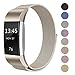 Produktbild Fanceeast magnetisches Band für Fitbit Charge 2, aus Edelstahl, Ersatzarmband, Accessoire für Fitbit Charge 2, Armband für Fitness-Tracker, champagnerfarben / goldfarben