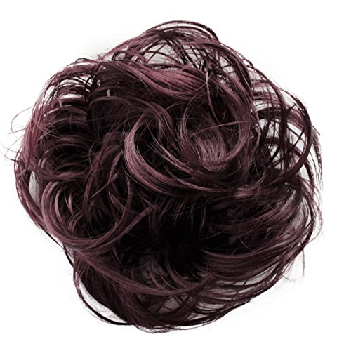 PRETTYSHOP Scrunchy Scrunchie Bun Up Do Hair Piece Hair Ribbon Ponytail Extensions Wavy Curly or Messy various/diverse colours