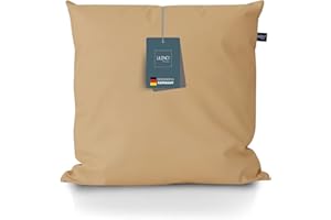 LILENO HOME Set di 2 federe per cuscino 60 x 60 cm [tortora] – super morbide [senza cuscino imbottitura] – Federa con chiusura lampo per interni ed esterni – Capri