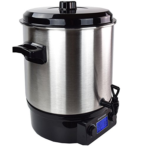 Syntrox Germany GK-2000W-SS 27 Liter De Luxe vollautomatischer elektrischer Edelstahl Einkochautomat mit Zapfhahn Einkochtopf Glühweinautomat Glühweinkocher Heißgetränkeautomat Kaffeeautomat Schnellkochtopf - 3