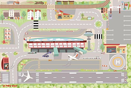 Le Toy Van TV581 Meine erste Flughafen Spielmatte 80 x 120cm