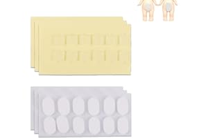 BOXOB 72 Pièces Ruban Adhésif pour Sonny Angel Hipper, Colle Double Face Pâte Adhésive Autocollants Transparents et Sécurisés pour Mini-Figurines Décoration DIY Amovibles et Sans Résidus