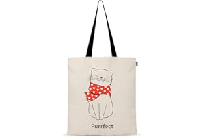 Eco Right Bolsa de Lona de Algodón Orgánico para Mujer | Bolsos para Niñas Ecológica para el Trabajo y las Compras | Bolsos Mujer Bandolera Grande Resistente al Agua para el Playa, Viajes