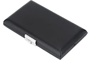 DIOCHE Basson Reed Case Basson Reeds Bois PU Cuir Noir PU Housse en Cuir Noir Basson Reed Container Box Case avec Fentes pour 6Pcs Anches