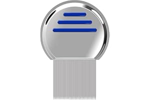 GENERIC Lice Removal Comb Reusable Metal Nit Comb Spiral Grooves for Long Thick Hair, For Kids, Adults, Pets, Head Lice Treatment, Dandruff Removal & Removes Louse Nits